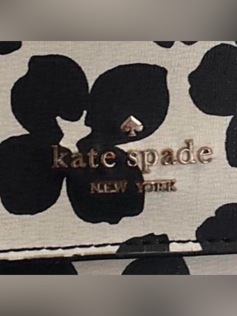Kate Spade New York Black & White Floral Crossbody Bag - Picture 5 of 12